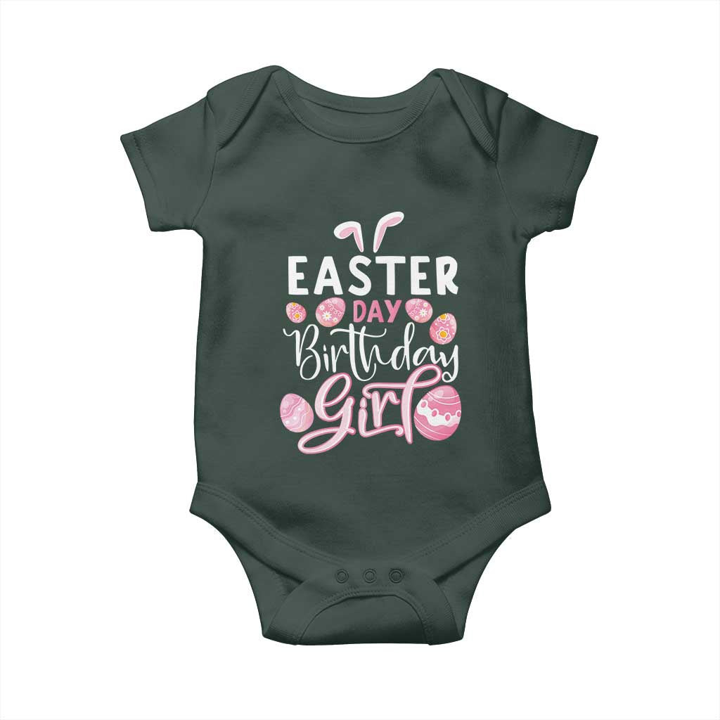 Funny Easter Day Birthday Girl Baby Onesie Born On Easter Day Eggs