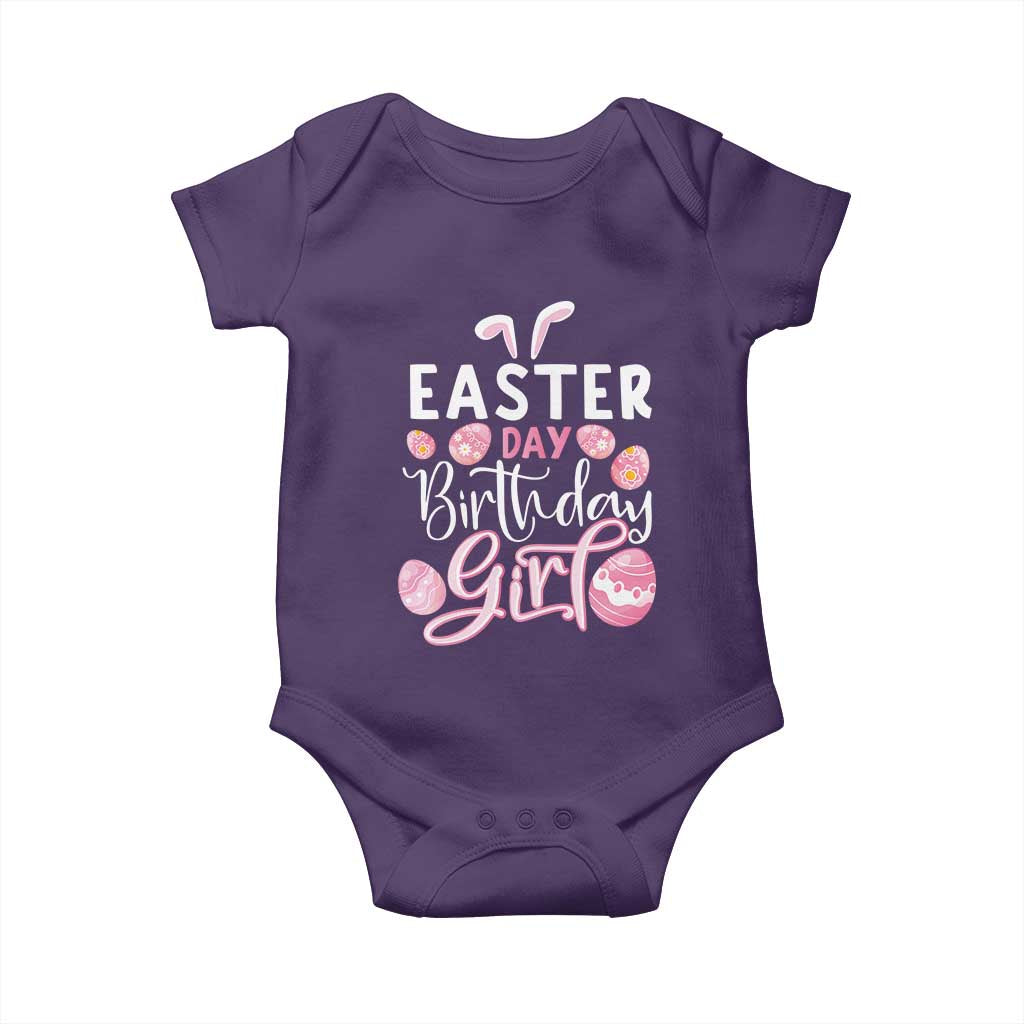 Funny Easter Day Birthday Girl Baby Onesie Born On Easter Day Eggs