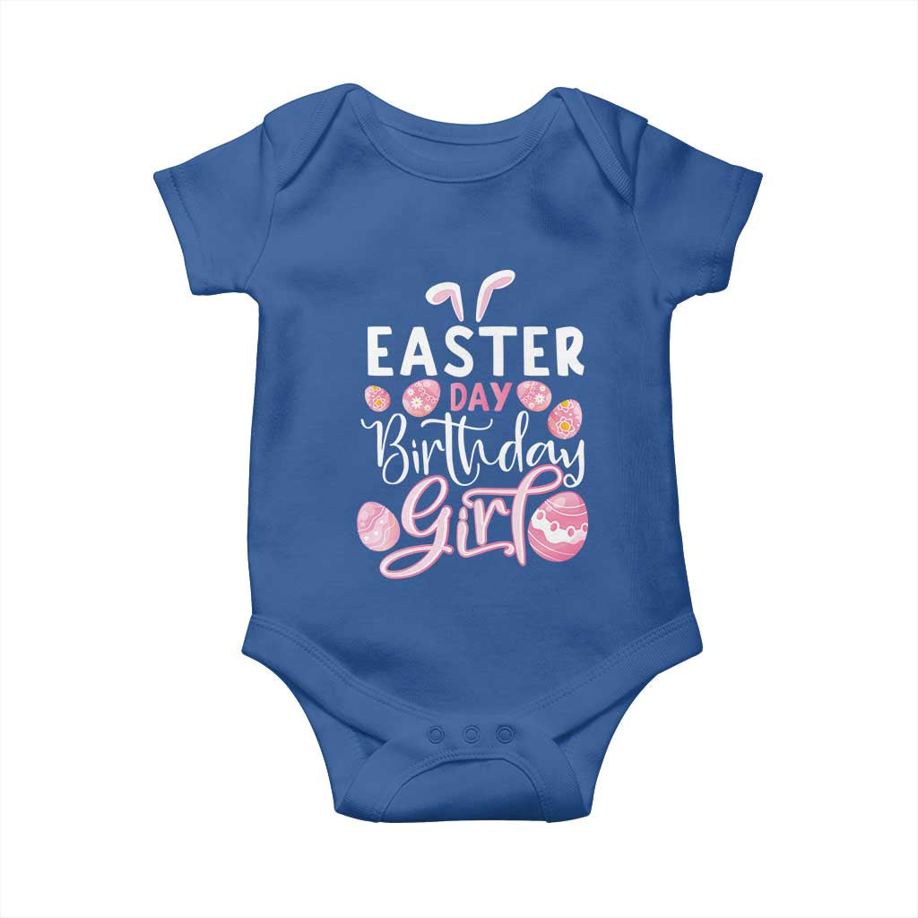 Funny Easter Day Birthday Girl Baby Onesie Born On Easter Day Eggs