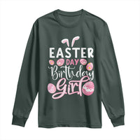 Funny Easter Day Birthday Girl Long Sleeve Shirt Born On Easter Day Eggs