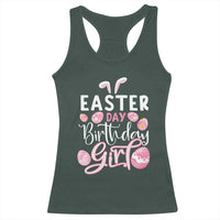 Funny Easter Day Birthday Girl Racerback Tank Top Born On Easter Day Eggs