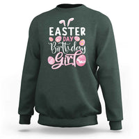 Funny Easter Day Birthday Girl Sweatshirt Born On Easter Day Eggs