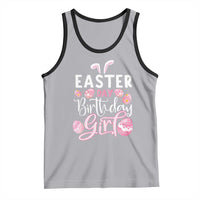 Funny Easter Day Birthday Girl Tank Top Born On Easter Day Eggs