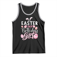 Funny Easter Day Birthday Girl Tank Top Born On Easter Day Eggs
