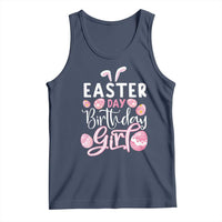 Funny Easter Day Birthday Girl Tank Top Born On Easter Day Eggs