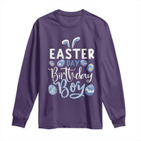 Funny Easter Day Birthday Boy Long Sleeve Shirt Born On Easter Day Eggs