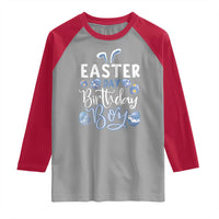 Funny Easter Day Birthday Boy Raglan Shirt Born On Easter Day Eggs