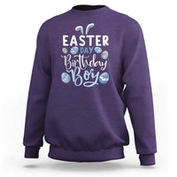 Funny Easter Day Birthday Boy Sweatshirt Born On Easter Day Eggs