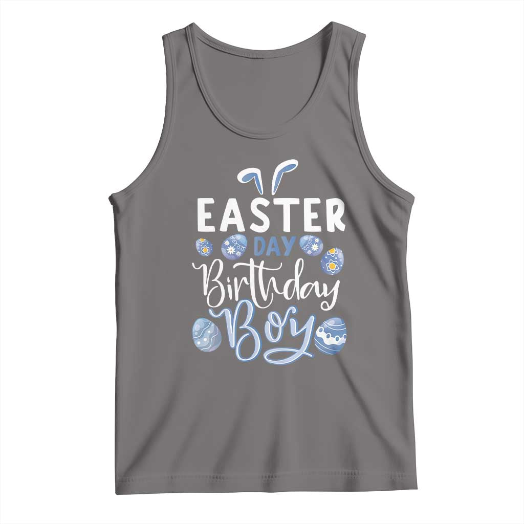 Funny Easter Day Birthday Boy Tank Top Born On Easter Day Eggs