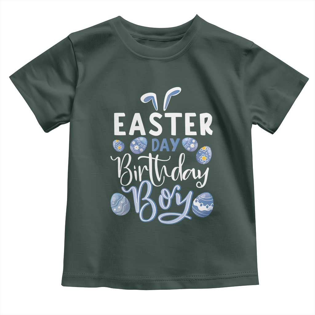 Funny Easter Day Birthday Boy Toddler T Shirt Born On Easter Day Eggs