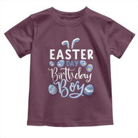 Funny Easter Day Birthday Boy Toddler T Shirt Born On Easter Day Eggs