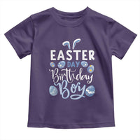 Funny Easter Day Birthday Boy Toddler T Shirt Born On Easter Day Eggs