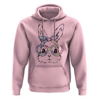 Easter Day Bunny Rabbit Face Tie Dye Glasses Hoodie