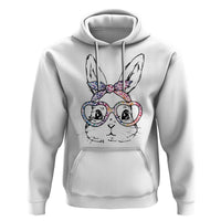 Easter Day Bunny Rabbit Face Tie Dye Glasses Hoodie