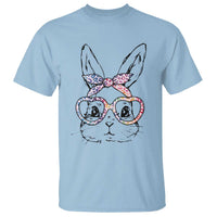 Easter Day Bunny Rabbit Face Tie Dye Glasses T Shirt