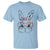 Easter Day Bunny Rabbit Face Tie Dye Glasses T Shirt