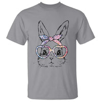 Easter Day Bunny Rabbit Face Tie Dye Glasses T Shirt