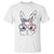 Easter Day Bunny Rabbit Face Tie Dye Glasses T Shirt