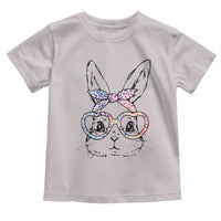 Easter Day Bunny Rabbit Face Tie Dye Glasses Toddler T Shirt