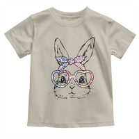Easter Day Bunny Rabbit Face Tie Dye Glasses Toddler T Shirt