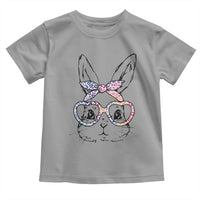 Easter Day Bunny Rabbit Face Tie Dye Glasses Toddler T Shirt