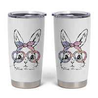 Easter Day Bunny Rabbit Face Tie Dye Glasses Tumbler Cup