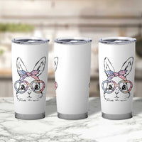 Easter Day Bunny Rabbit Face Tie Dye Glasses Tumbler Cup