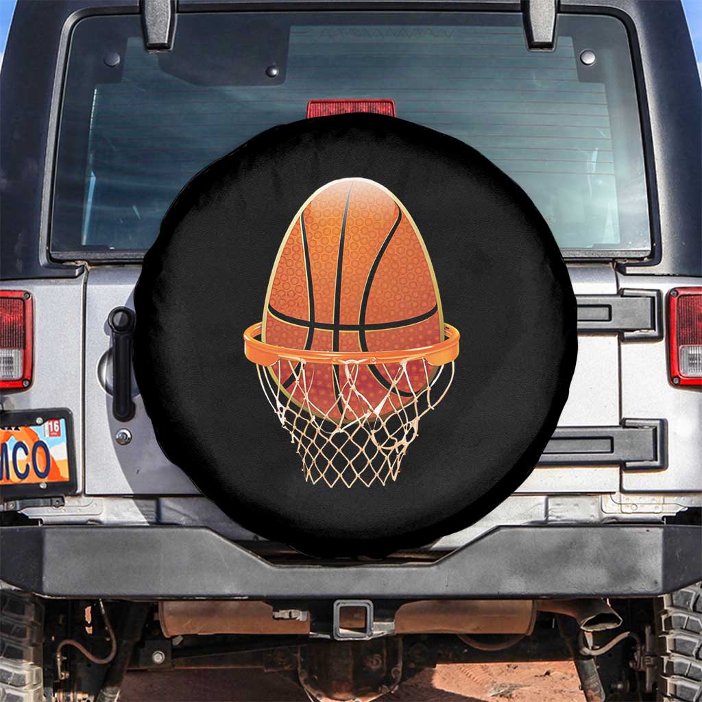 Funny Easter Egg Basketball Sport Lover Spare Tire Cover