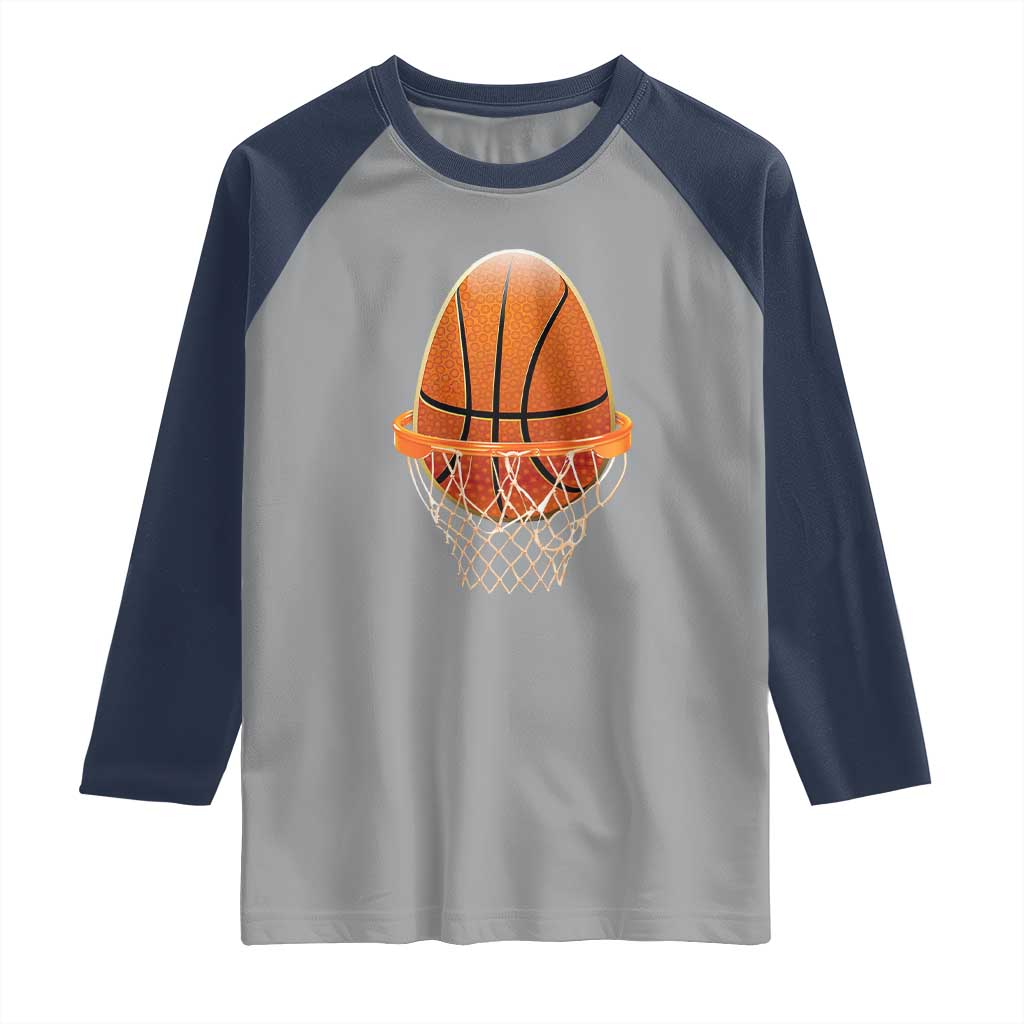 Funny Easter Egg Basketball Sport Lover Raglan Shirt