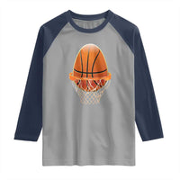 Funny Easter Egg Basketball Sport Lover Raglan Shirt