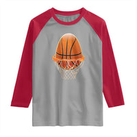 Funny Easter Egg Basketball Sport Lover Raglan Shirt