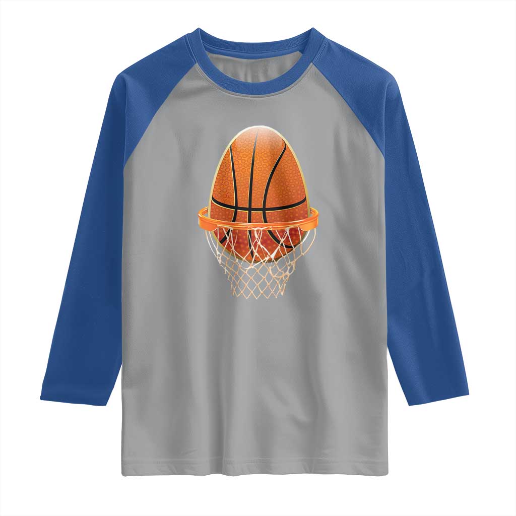 Funny Easter Egg Basketball Sport Lover Raglan Shirt