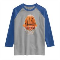 Funny Easter Egg Basketball Sport Lover Raglan Shirt