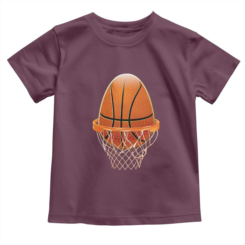 Funny Easter Egg Basketball Sport Lover Toddler T Shirt