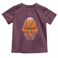 Funny Easter Egg Basketball Sport Lover Toddler T Shirt