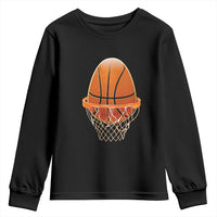 Funny Easter Egg Basketball Sport Lover Youth Sweatshirt