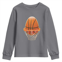 Funny Easter Egg Basketball Sport Lover Youth Sweatshirt
