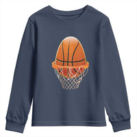 Funny Easter Egg Basketball Sport Lover Youth Sweatshirt