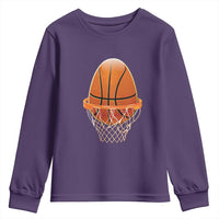 Funny Easter Egg Basketball Sport Lover Youth Sweatshirt