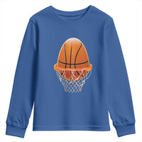 Funny Easter Egg Basketball Sport Lover Youth Sweatshirt