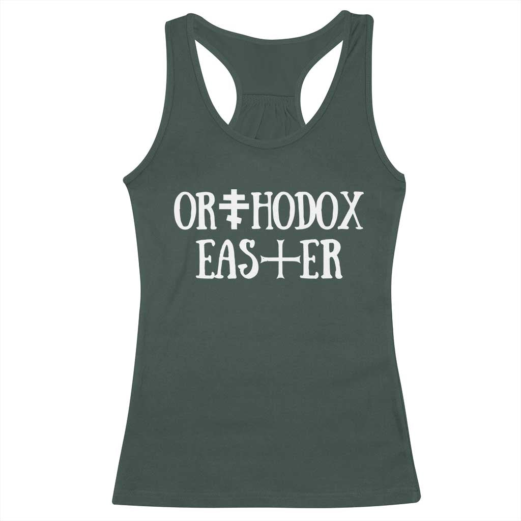 Orthodox Easter Orthodox Christian Faith Jesus Cross Racerback Tank Top