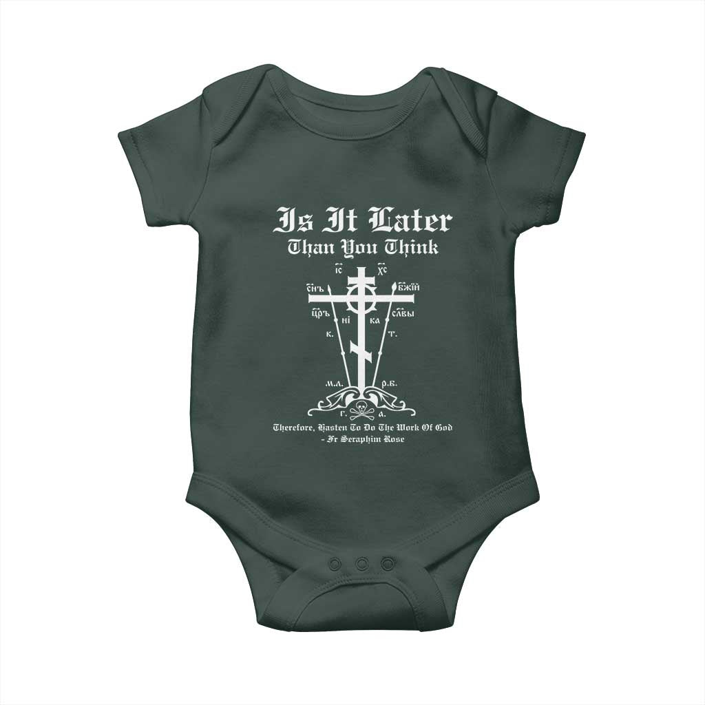Eastern Orthodox Christian Seraphim Rose Baby Onesie Is It Rather Than You Think Russian Cavalry Cross
