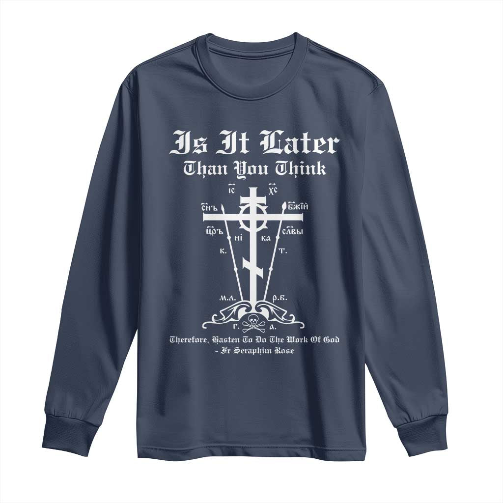 Eastern Orthodox Christian Seraphim Rose Long Sleeve Shirt Is It Rather Than You Think Russian Cavalry Cross