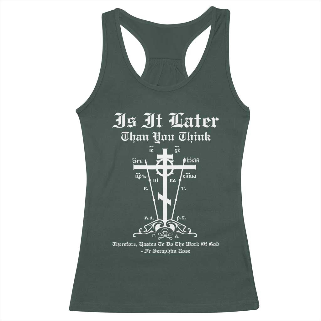 Eastern Orthodox Christian Seraphim Rose Racerback Tank Top Is It Rather Than You Think Russian Cavalry Cross