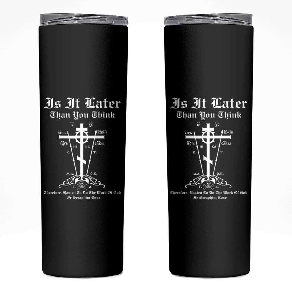 Eastern Orthodox Christian Seraphim Rose Skinny Tumbler Is It Rather Than You Think Russian Cavalry Cross
