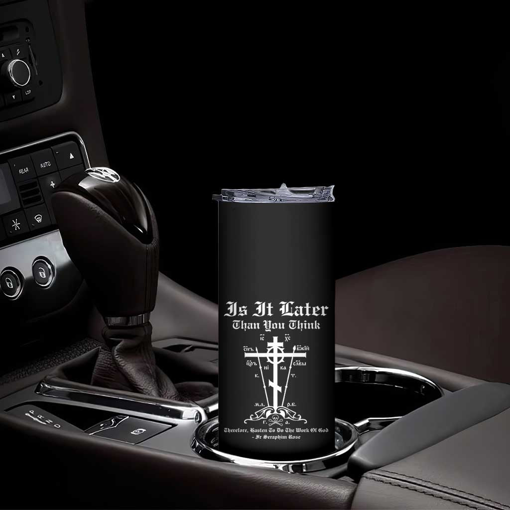 Eastern Orthodox Christian Seraphim Rose Skinny Tumbler Is It Rather Than You Think Russian Cavalry Cross