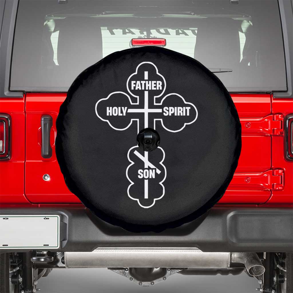 Russian Greek Byzantine Golden Orthodox Cross Father Son Holy Spirit Spare Tire Cover