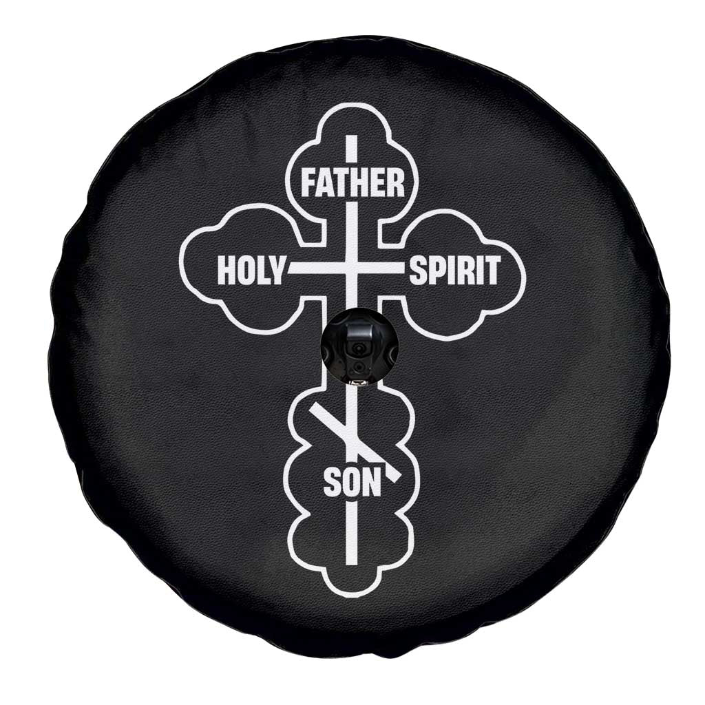 Russian Greek Byzantine Golden Orthodox Cross Father Son Holy Spirit Spare Tire Cover
