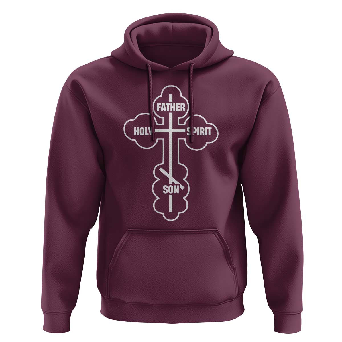 Russian Greek Byzantine Golden Orthodox Cross Father Son Holy Spirit Hoodie