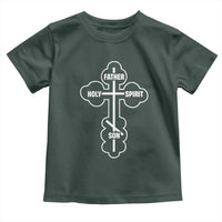 Russian Greek Byzantine Golden Orthodox Cross Father Son Holy Spirit Toddler T Shirt